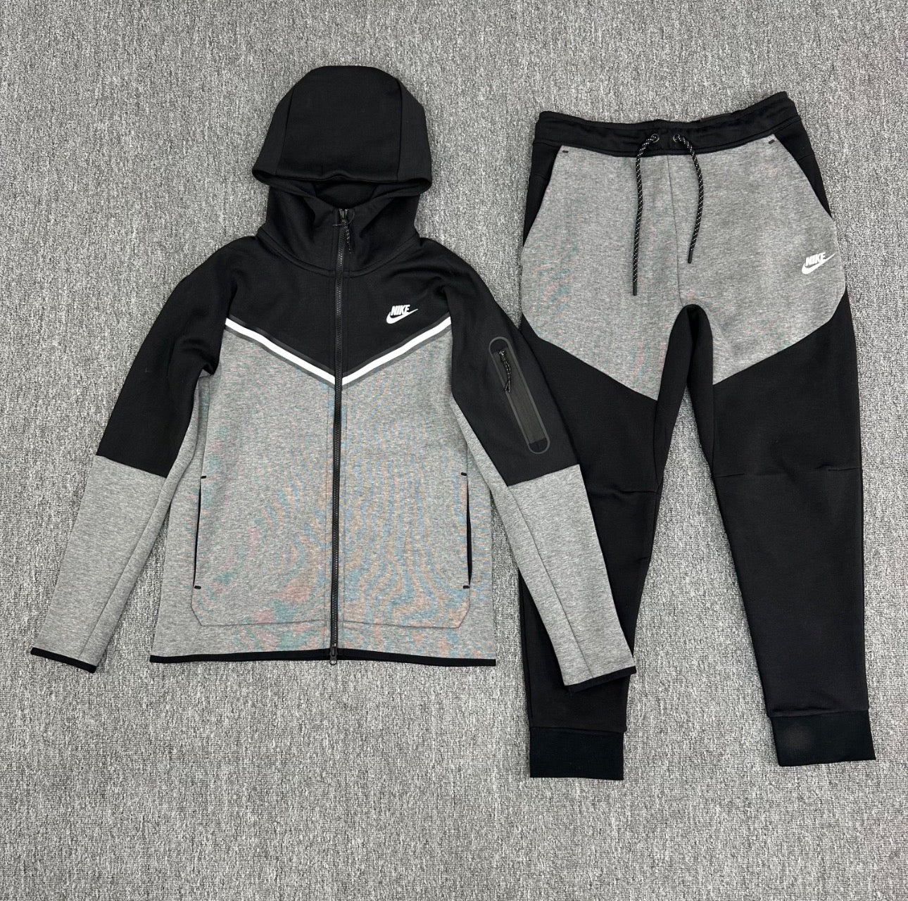 Black-Grey Tech Tracksuit