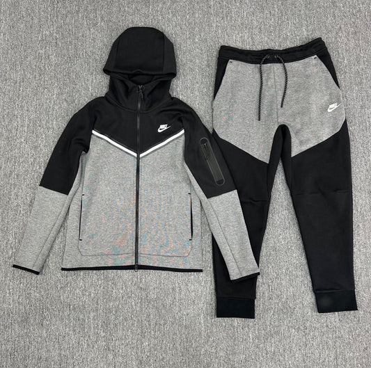Black-Grey Tech Tracksuit