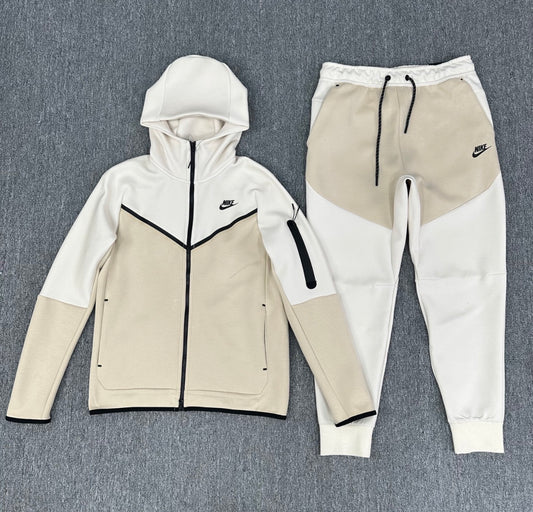 Beige Tech Tracksuit